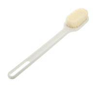Spazzola Doccia Schiena a Manico lungo Plastica e Nylon | Forma Palm Size, Colore Bianco, Compatta e Portatile, Adatta per Sport All'aperto e Massaggio del Corpo