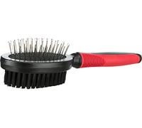 Spazzola, doppio lato, plastica - nylon e setole metalliche, 5 × 21 cm