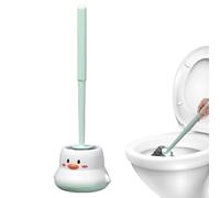 Spazzola e supporto per WC - Spugna per WC con supporto, per pulizia senza trapano, strumenti di pulizia domestica, installazione facile per hotel