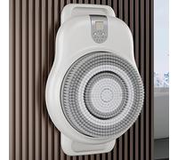 Spazzola elettrica da parete per la schiena e vasca da bagno, regolazione a 2 velocità, rotazione automatica a 360°, spazzola grande da 18 cm, per pulire, massaggiare, esfoliare