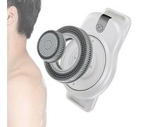 Spazzola elettrica intelligente da parete per la schiena, testina da 7", spazzola da doccia con regolazione a 3 velocità per la pulizia e il massaggio, batteria da 2550 mAh