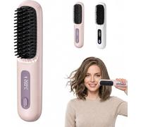 Spazzola Elettrica Per Capelli 4 Velocità Regolabili Mini Spazzola Elettrica Da Viaggio Con Ioni Negativi Anti-Groviglio, Spazzola Capelli Compatta Per Capelli Corti Casa E Viaggio