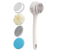 Spazzola elettrica per doccia, spazzola multiuso per la pulizia, rotante automaticamente, impermeabile, multi-modalità per la pulizia del corpo, perfetta per doccia e bagno
