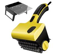 Spazzola elettrica per griglia, pulitore elettrico per griglia ricaricabile senza fili con 2 testine, spazzola per barbecue rotante a 360° per accessori per barbecue all'aperto, pulitore elettrico p