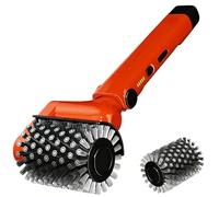 Spazzola elettrica per griglia - Pulitore sicuro per barbecue resistente con doppia velocità, testa staccabile in acciaio inossidabile, utensile di pulizia per griglia a carbonella per barbecue