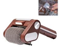 Spazzola elettrica per grill senza setole, pulitore a batteria ricaricabile per barbecue con luce LED, spazzola rotante in acciaio inossidabile per la pulizia del barbecue all'aperto