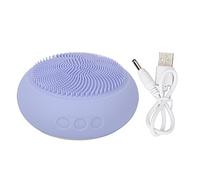 Spazzola elettrica per il viso in silicone Spazzola per la pulizia del viso 2 in 1 con zona termica e spazzola morbida Pulizia profonda per la cura della pelle e la rimozione del (Viola)