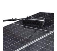 Spazzola elettrica per la Pulizia dei Pannelli solari con Asta telescopica, pulitore fotovoltaico Portatile da 3,5 m/11,4 Piedi per la Manutenzione di uffici, Giardini ed edifici