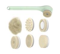 Spazzola elettrica per la pulizia del corpo, spazzola elettrica per il corpo, spazzola per il corpo impermeabile, scrubber posteriore ricaricabile con manico lungo, per doccia e corpo