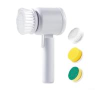 Spazzola elettrica per lavare i piatti, per la cucina domestica, dimensioni 20,5 x 11,5 cm, spazzola per lavastoviglie (bianco)