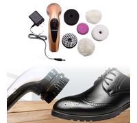 Spazzola elettrica per scarpe Kit lucidascarpe elettrico portatile automatico