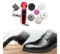 Spazzola elettrica per scarpe Kit lucidascarpe elettrico portatile automatico
