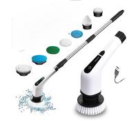 Spazzola Elettrica Rotante Pulizia Cucina Piastrelle Bagno 7 Testine 25w MZ-003
