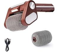 Spazzola elettrica senza fili per barbecue ricaricabile con LED 350 giri/min, rullo in acciaio senza setole, lavabile in lavastoviglie, include testina extra per grattugie
