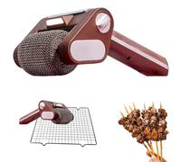 Spazzola Elettrica Senza Fili per Griglia, Spazzola Rotante in Acciaio Inossidabile con Luci LED Integrate, Spazzola Ricaricabile per Barbecue All'aperto, Bagno E Cucina