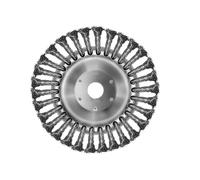 Spazzola Erbacce Disco, 2 pezzi, Spazzole Metalliche per Trapano, Spazzola Circolare a Treccia, Spazzola in Filo di Acciaio Smerigliatrice Angolare, per la Rimozione di Ruggine/Corrosione, Ø125x22 mm