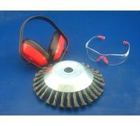 Spazzola Erbe Infestanti Occhiali di Protezione E Udito Per scheppach