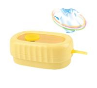 Spazzola erogatrice per sapone, spazzola per la pulizia delle scarpe, 11 x 7 cm, strumento di pulizia a pressione, design ergonomico autentico, scarpe da ginnastica per tappezzeria del bagno, per