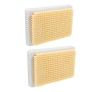 Spazzola Esfoliante Corpo 2 Pezzi in Plastica da Parete per Doccia | Set con Setole Morbide e Area Ampia, Fissaggio Stabile, per Piedi e Gambe, Uso Bagno e Cura Personale