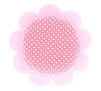 Spazzola esfoliante in silicone morbido con manico ergonomico per bagno (rosa)