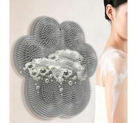 Spazzola Esfoliante per Doccia Piedi E Schiena Massaggio Pad (Gray)
