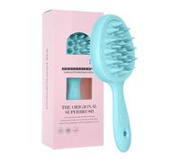 Spazzola esfoliante per il corpo 2 in 1 con manico lungo, spazzola per shampoo e doccia per capelli morbidi, massaggiatore per cuoio capelluto, facile da pulire, regali