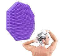Spazzola esfoliante per il corpo, in silicone per doccia e doccia, portatile, multifunzione, ad asciugatura rapida, massaggiatore per una pulizia profonda, esfoliazione delicata