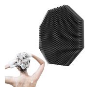 Spazzola esfoliante per il corpo, in silicone per doccia e doccia, portatile, multifunzione, ad asciugatura rapida, massaggiatore per una pulizia profonda, esfoliazione delicata