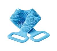Spazzola esfoliante - Silicone bifacciale | Scrubber per il corpo da doccia | Dimensioni 27,56x4,33 Pollici, Design In Rilievo Concavo-convesso, Portaoggetti Da Appendere, Per Collo, Schiena, Spalle E Pi
