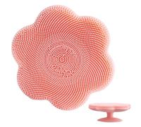 Spazzola Esfoliante Viso in Silicone manuale morbida a | Spazzola viso in silicone per Schiena, Gomito, Ginocchio, Salone di Bellezza, Viaggio, Casa, Dormitorio