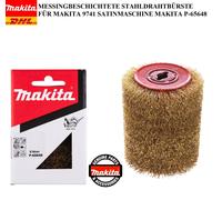 SPAZZOLA FILO ACCIAIO RIVESTITO OTTONE MAKITA 9741 SATINATRICE MAKITA P-65648
