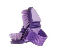 Spazzola flessibile per cavalli, con comoda impugnatura, setole morbide, spazzola pieghevole per una cura efficiente della criniera e del mantello per il bagno e