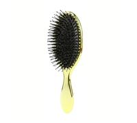 Spazzola for capelli a paletta ovale con setole for parrucchieri e massaggi(Black)
