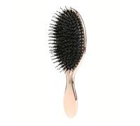 Spazzola for capelli a paletta ovale con setole for parrucchieri e massaggi(Rose gold)