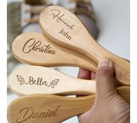 Spazzola For Capelli For Bambini Personalizzata, Spazzola For Capelli For Bambini Personalizzata E Set Pettine Con Nomi, Pettine For Bambini In Legno, Spazzola Morbida For Bambini, Regalo For Neonati