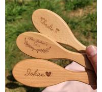 Spazzola For Capelli For Neonati Con Nome Inciso Personalizzato, Pettini For Capelli In Legno Personalizzati, Ricordo Della Nascita Del Bambino, Baby Shower For Neonati, Bambini E Neomamme