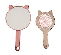 Spazzola for capelli paddle Set di specchi for trucco Spazzola for capelli districante Massaggio Strumento for lo styling del cuoio capelluto for donne e ragazze/189/832