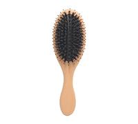 Spazzola for capelli Spazzola for capelli con setole di cinghiale for ricci spessi su capelli lunghi, corti, bagnati o asciutti Aggiunge lucentezza e rende i capelli lisci /437 (Color : Onecolor, Si
