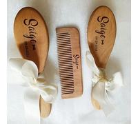 Spazzola For Neonati Personalizzata, Regalo For Nascita, Nome Del Neonato Con Incisione Personalizzata Spazzola For Capelli For Neonato In Legno Spazzola For Capelli For Neonati, Spazzola For Culla
