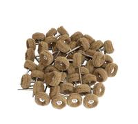 Spazzola for paglietta abrasiva in nylon, compatibile con mini trapano manuale Dremel in fibra, gambo da 2,35 mm/3 mm(Yellow 50pcs,2.35mm)
