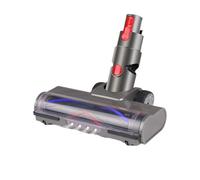 Spazzola for pavimenti in legno duro, compatibile con aspirapolvere Dyson V7 V8 V10 V11 V15 con fari a LED, testina con spazzola a rullo turbo a forma di V.