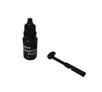 Spazzola for stilo e soluzione for ago da 10 ml Detergente for la pulizia dello stilo for giradischi Kit di pulizia for giradischi con spazzola rotonda in fibra di carbonio(02 Stylus Brush Set)