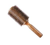 Spazzola for uso domestico a testa tonda con setole naturali, arriccia e liscia, strumento for acconciature, ideale for parrucchieri/979