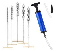 Spazzola Forata in Acciaio Inox, Soffiatore Pulizia Fori, Spazzola per Foratura, per la Pulizia dei Fori (8/12/16/20/25 mm)