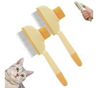spazzola fulmina per il pelo,Self-cleaning Pet Flea Comb Grooming Brush, Pet Hair Removal Comb Flea Comb, 2025 New Grooming Brush Flea Comb for Cats and Dog