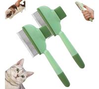 spazzola fulmina per il pelo,Self-cleaning Pet Flea Comb Grooming Brush, Pet Hair Removal Comb Flea Comb,Grooming Brush Flea Comb for Cats and Dog, Cat Dog Brush for Massaging and Cleaning Shedding