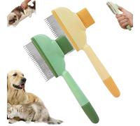 spazzola fulmina per il pelo,Self-cleaning Pet Flea Comb Grooming Brush, Pet Hair Removal Comb Flea Comb,Grooming Brush Flea Comb for Cats and Dog, Cat Dog Brush for Massaging and Cleaning Shedding