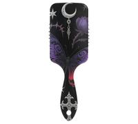 Spazzola gotica viola-rossa rosa farfalla amichevole capelli spessi Progettato testa massaggiatore cuoio capelluto per capelli sottili con manico ergonomico cepillos para cabello