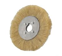 Spazzola in filo di rame per smerigliatrice, disco morbido e piatto per lucidatura da 100-250 mm, per la lavorazione dei metalli e per la pulizia delle superfici (200 mm x 32 mm)