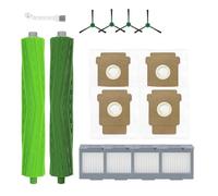 Spazzola in gomma for aspirapolvere, spazzola laterale, filtro HEPA, sacchetto for la polvere, compatibile con iRobot Roomba Max 705 Vac/ 700 Vac, accessori for robot(15PCS)